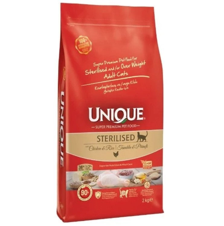 Unique Sterilised Tavuklu Kısırlaştırılmış Yetişkin Kedi Maması 7 KG | SRC: Barcode: 8681763069767
